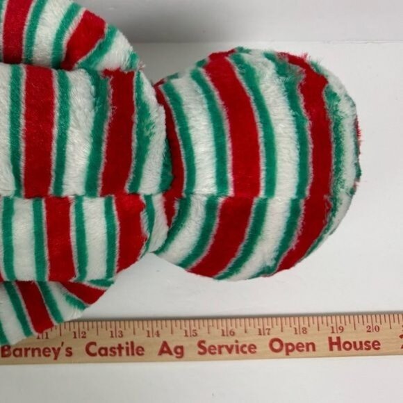 Build A Bear Peppermint Twist Sloth Plush holiday red green stripes Christmas BA - Picture 5 of 9